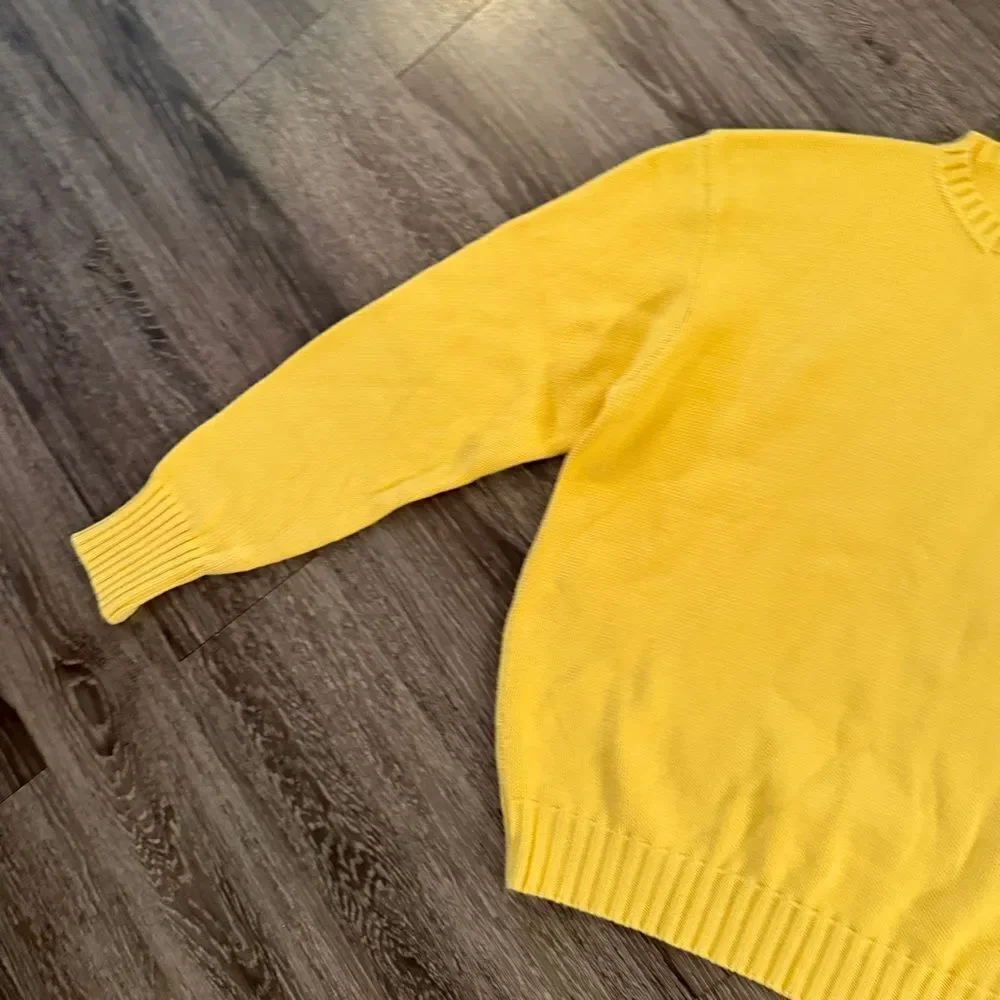 Polo By Ralph Lauren Vintage Yellow Cotton Sweater